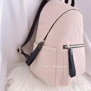 NWT Kate Spade Chelsea Colorblock Nylon Medium Backpack Warm Beige Black KE955 ✨KATE SPADE CHELSEA NYLON BACKPACK (beige)(medium and large  main image 4